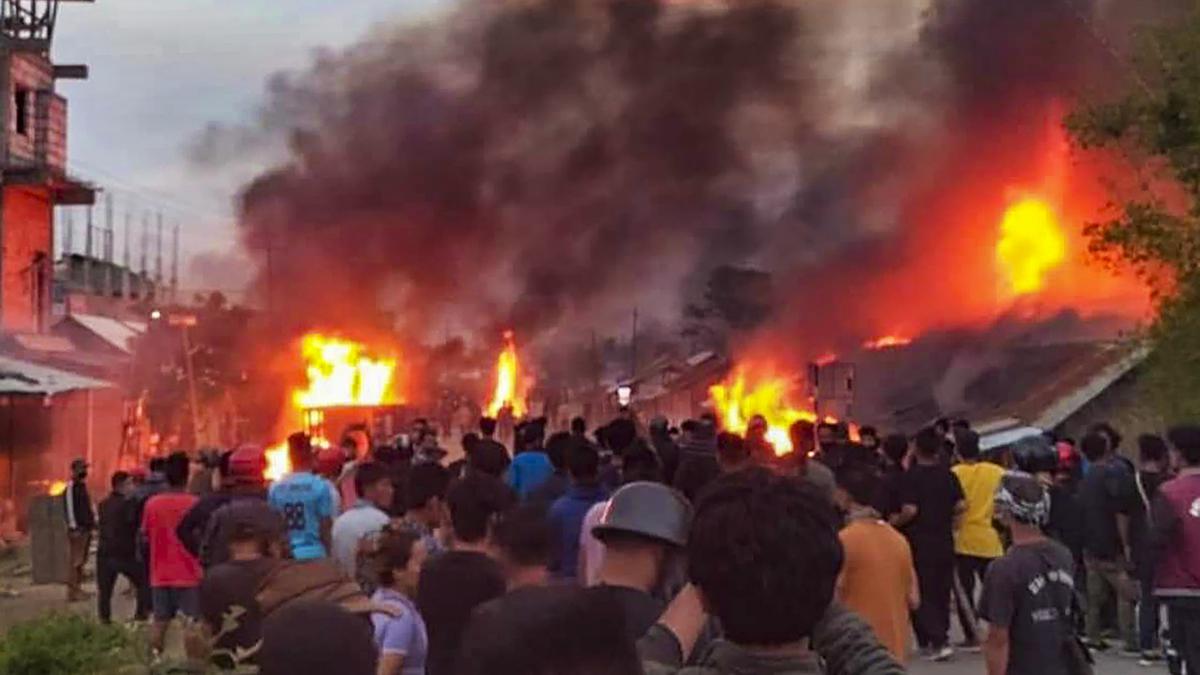 Manipur: Litan violence continues for third day, gunfire and arson reported